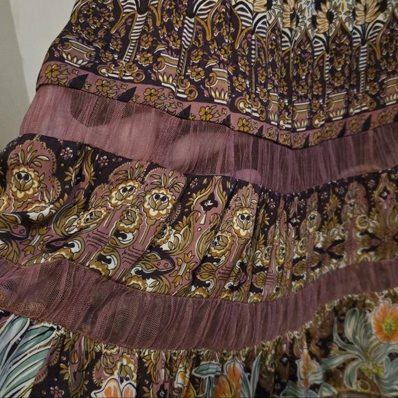 Anthropologie Lovett Tiered Botanical Maxi Dress - Picture 3 of 7